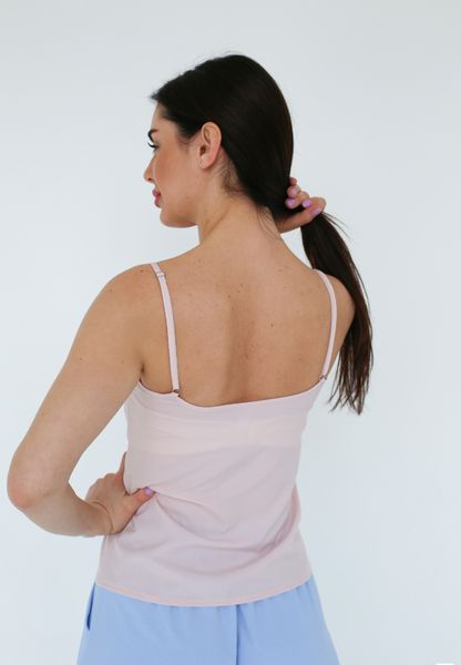 Классическая женская майка Грейс из софт-ткани с возможностью фильтрации воздуха Розовая K00141 фото
