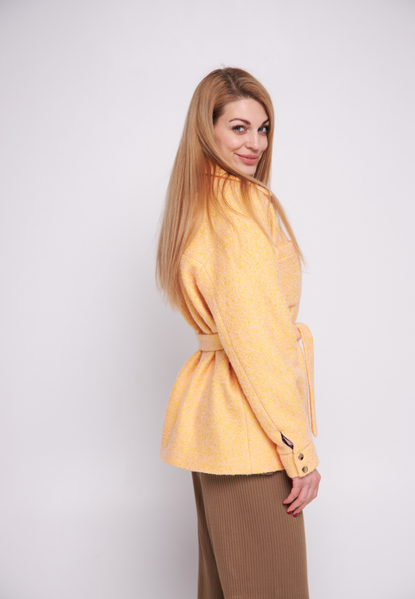 Коротке пальто-рубашка Еліна M009491 фото
